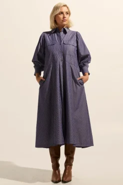 zoe kratzmann Dresses|Recess Dress-Yale Stripe