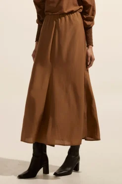 zoe kratzmann Bottoms|Recite Skirt-Caramel