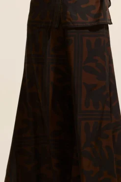 zoe kratzmann Bottoms|Recite Skirt-Choc Frond