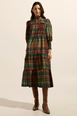 zoe kratzmann Dresses|Recruit Dress-Kaleidoscope Check