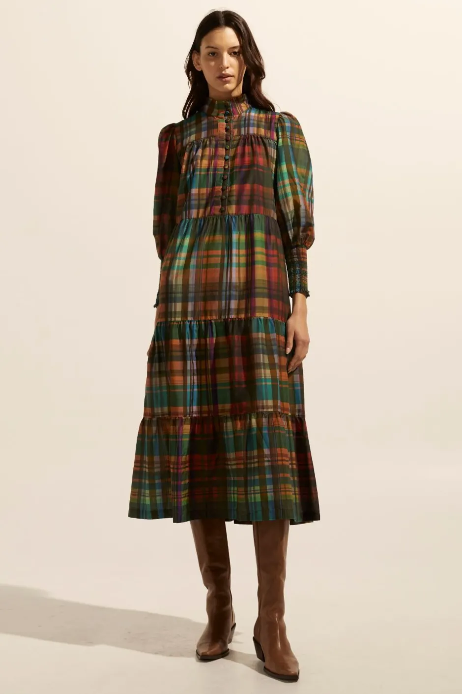 zoe kratzmann Dresses|Recruit Dress-Kaleidoscope Check