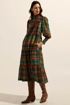 zoe kratzmann Dresses|Recruit Dress-Kaleidoscope Check