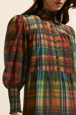 zoe kratzmann Dresses|Recruit Dress-Kaleidoscope Check