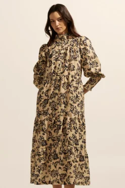 zoe kratzmann Dresses|Recruit Dress-Ochre Floral