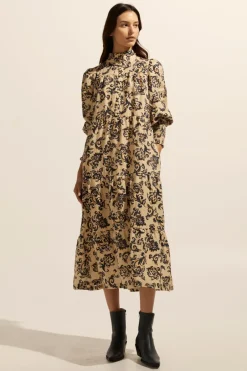zoe kratzmann Dresses|Recruit Dress-Ochre Floral