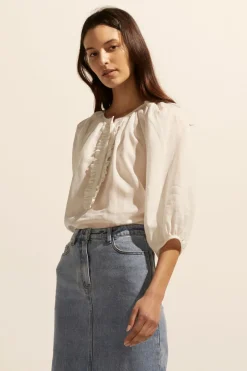zoe kratzmann Tops|Refine Top-Cream