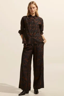 zoe kratzmann Tops|Reflex Top-Choc Frond