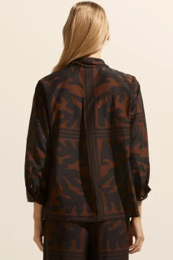 zoe kratzmann Tops|Reflex Top-Choc Frond