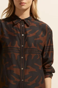 zoe kratzmann Tops|Reflex Top-Choc Frond