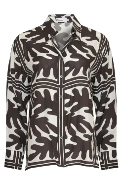 zoe kratzmann Tops|Reflex Top-Frond Choc