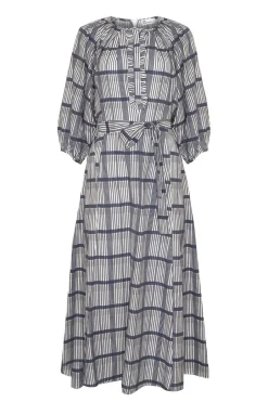 zoe kratzmann Dresses|Regard Dress-Ink/Porcelain Check