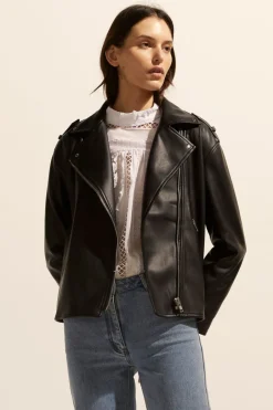 zoe kratzmann Jackets|Report Jacket-Black