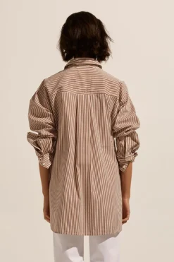 zoe kratzmann Tops|Reprieve Top-Cafe Stripe