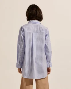 zoe kratzmann Tops|Reprieve Top-Ocean Stripe