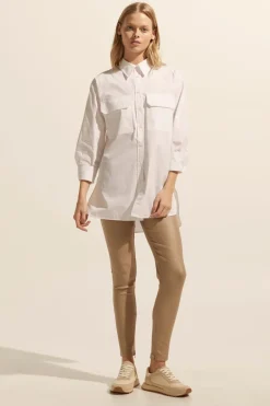 zoe kratzmann Tops|Reprieve Top-Porcelain