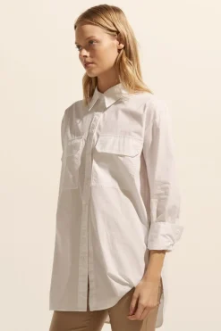 zoe kratzmann Tops|Reprieve Top-Porcelain