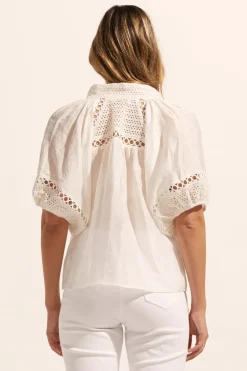 zoe kratzmann Tops|Roam Top-Porcelain