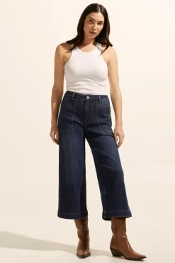 zoe kratzmann Bottoms|Rogue Jean-Dark Denim