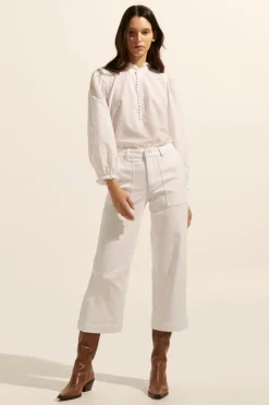 zoe kratzmann Bottoms|Rogue Jean-Porcelain