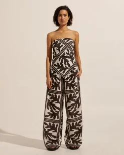 zoe kratzmann Tops|Scarf-Frond Choc