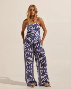 zoe kratzmann Tops|Scarf-Frond Wave