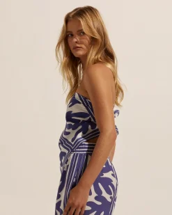 zoe kratzmann Tops|Scarf-Frond Wave
