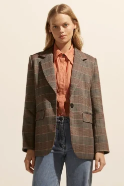 zoe kratzmann Jackets|Scout Jacket-Clay Check