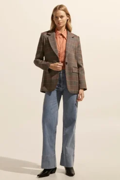 zoe kratzmann Jackets|Scout Jacket-Clay Check