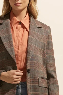 zoe kratzmann Jackets|Scout Jacket-Clay Check