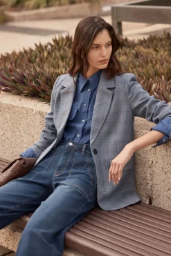 zoe kratzmann Jackets|Scout Jacket-Sapphire Check