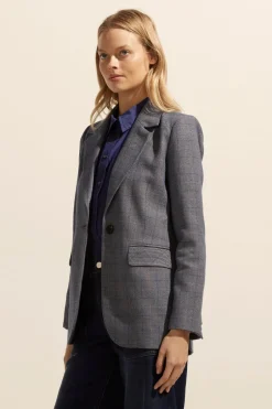 zoe kratzmann Jackets|Scout Jacket-Sapphire Check