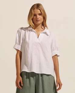 zoe kratzmann Tops|Serene Top-Porcelain