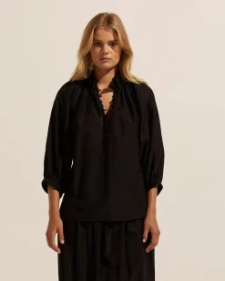 zoe kratzmann Tops|Siesta Top-Black
