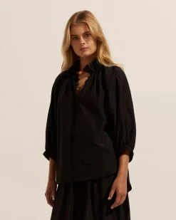 zoe kratzmann Tops|Siesta Top-Black