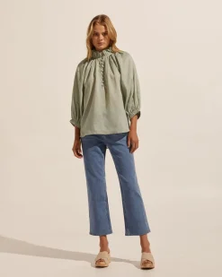 zoe kratzmann Tops|Siesta Top-Laurel