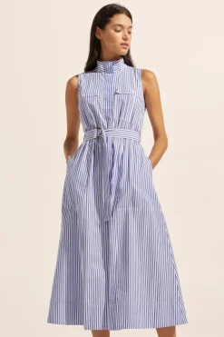 zoe kratzmann Dresses|Snippet Dress-Cobalt Stripe