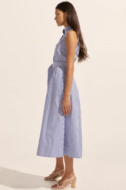 zoe kratzmann Dresses|Snippet Dress-Cobalt Stripe