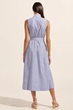 zoe kratzmann Dresses|Snippet Dress-Cobalt Stripe