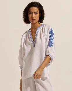 zoe kratzmann Tops|Solitude Top-Azure