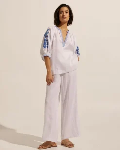 zoe kratzmann Tops|Solitude Top-Azure
