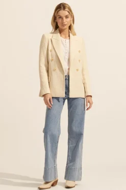 zoe kratzmann Jackets|Spurt Jacket-Ecru