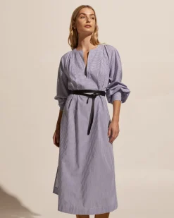 zoe kratzmann Dresses|Standpoint Dress-Navy Stripe