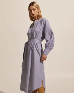 zoe kratzmann Dresses|Standpoint Dress-Navy Stripe