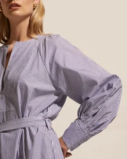 zoe kratzmann Dresses|Standpoint Dress-Navy Stripe