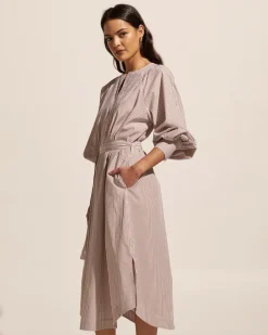 zoe kratzmann Dresses|Standpoint Dress-Toast Stripe