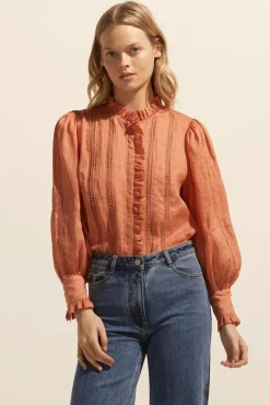 zoe kratzmann Tops|Swoon Top-Apricot