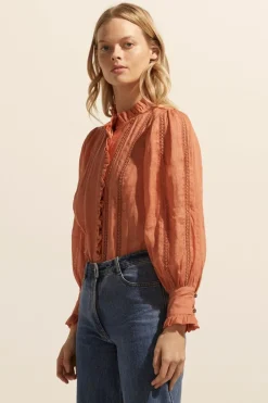 zoe kratzmann Tops|Swoon Top-Apricot