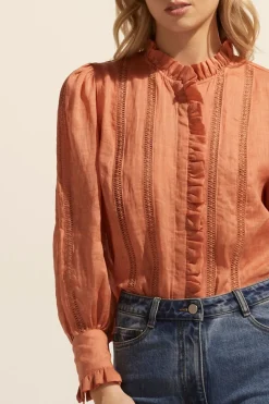 zoe kratzmann Tops|Swoon Top-Apricot