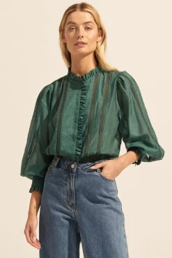 zoe kratzmann Tops|Swoon Top-Green