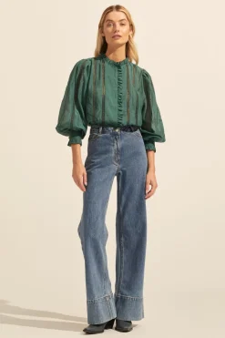 zoe kratzmann Tops|Swoon Top-Green